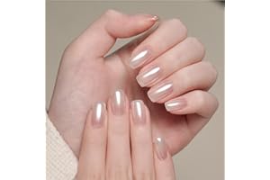 GAOY White Pearl Chrome Nail Powder, Mirror Effect Shimmer Glitter Pigment Mermaid Aurora Nail Art Decorations, Lustrous White