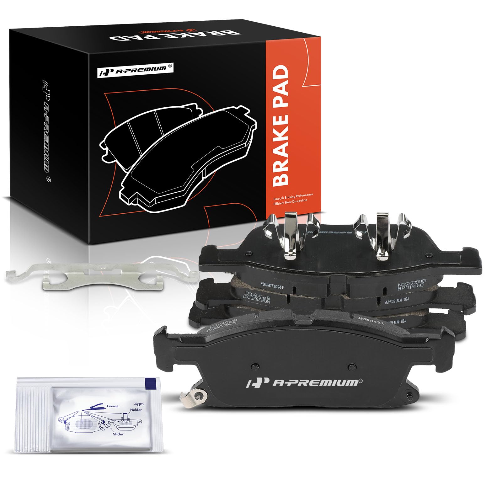 Photo 1 of A-Premium Front Ceramic Disc Brake Pads Set Compatible with Ford Edge 2015-2021 & Lincoln MKX 2016-2018, Nautilus 2019-2023, 4 Pcs