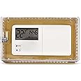BISupply A/C Thermostat Lock Box with Key XL 1pk - Plastic Locking Wall Thermostat Cover - Lockable Heat and Air Condition Control Panel Cover