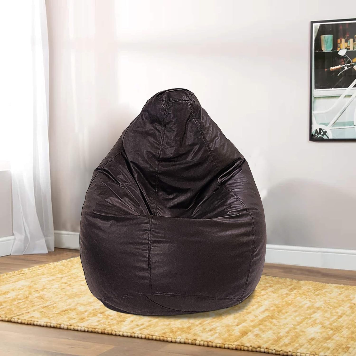 Aart Store Classic Bean Chair with Beans (XL, Maroon) Amazon.in