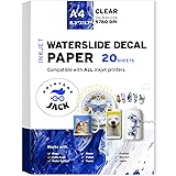 Water Slide Decal Paper Inkjet 20 Sheets A4 Size
