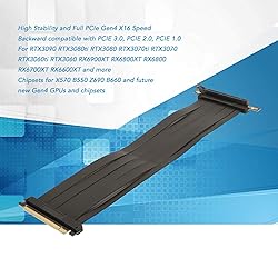banapoy PCIE 4.0 X16 Riser Cable, High Speed