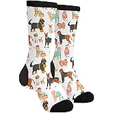 Algebra Geometry Abstract Math Novelty Crew Socks Comfortable Casual Crazy Socks For Men Women