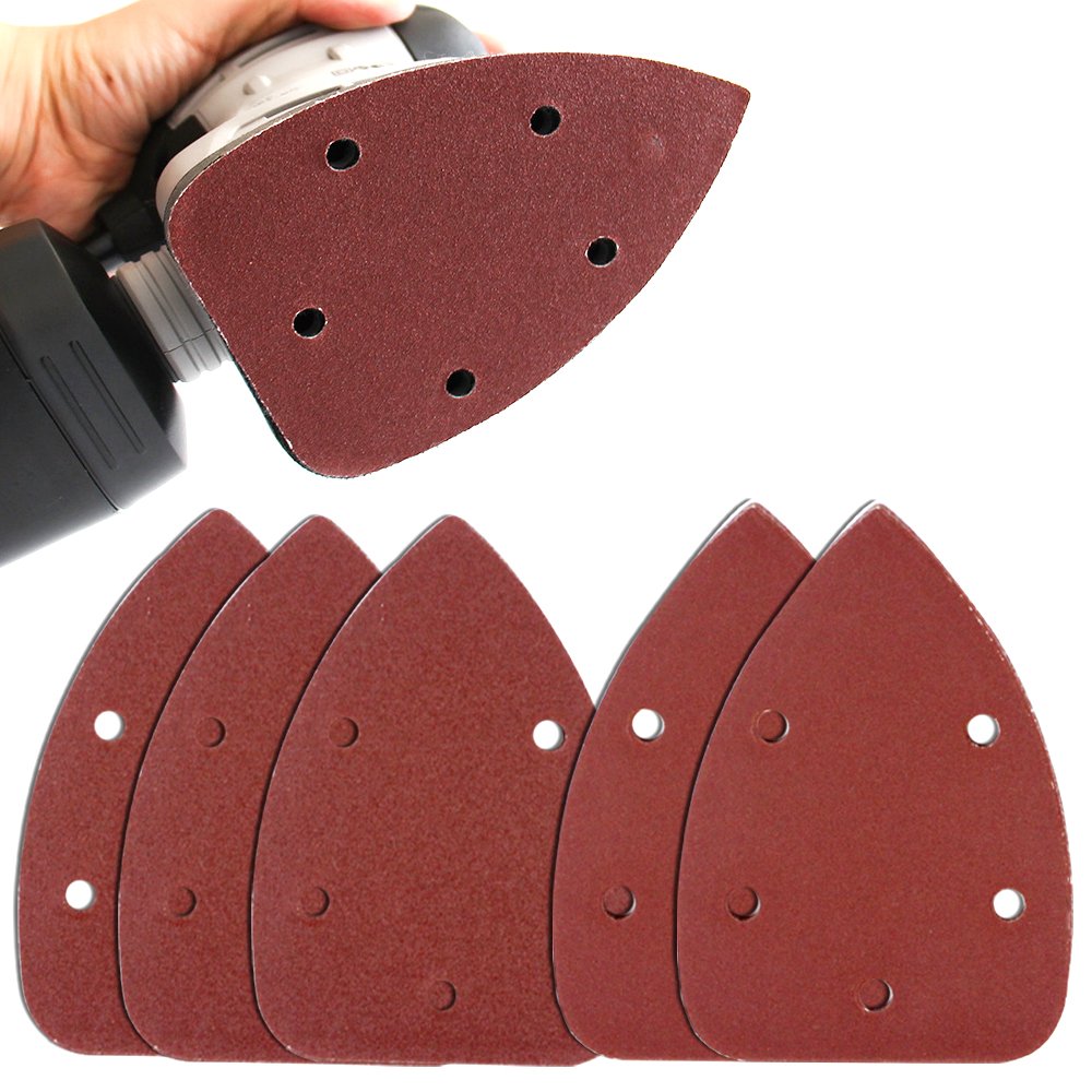 Coceca Mouse Detail Sander Sandpaper Sanding Paper Assorted 40 80 120 180 240 Grits (50pcs Mouse Sandpaper) - - 