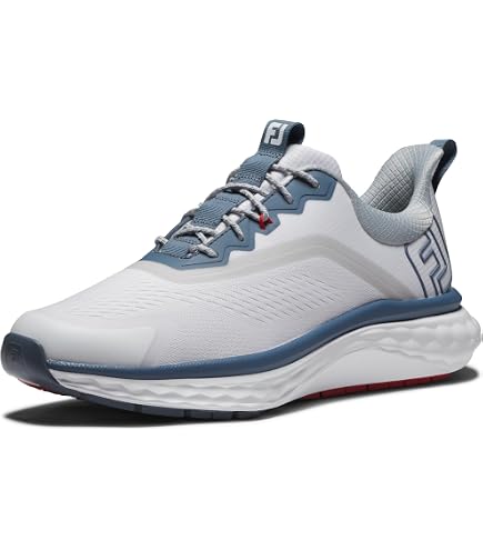 Amazon.com: FootJoy Men's FJ Quantum Golf Shoe, Grey/White/Blue, 7