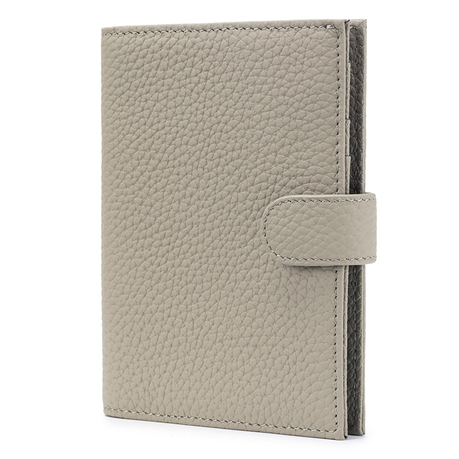 Photo 1 of Karmiir RFID Passport Holder Travel Wallet for Women, Leather Passport Cover Wallet with Card Holders SIM Slots,Zippered Coins Pocket and Cash Slot Slim Compact Travel Wallet (Eephant Grey)