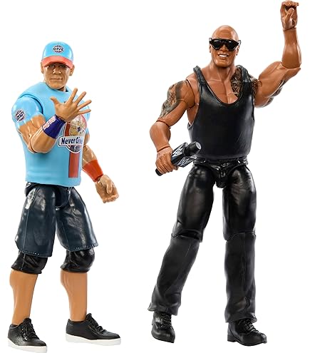 WWE ザ・ロック & ストーンコールド　2フィギュアセット Amazon.com: Mattel WWE Championship Showdown 2-Pack Action