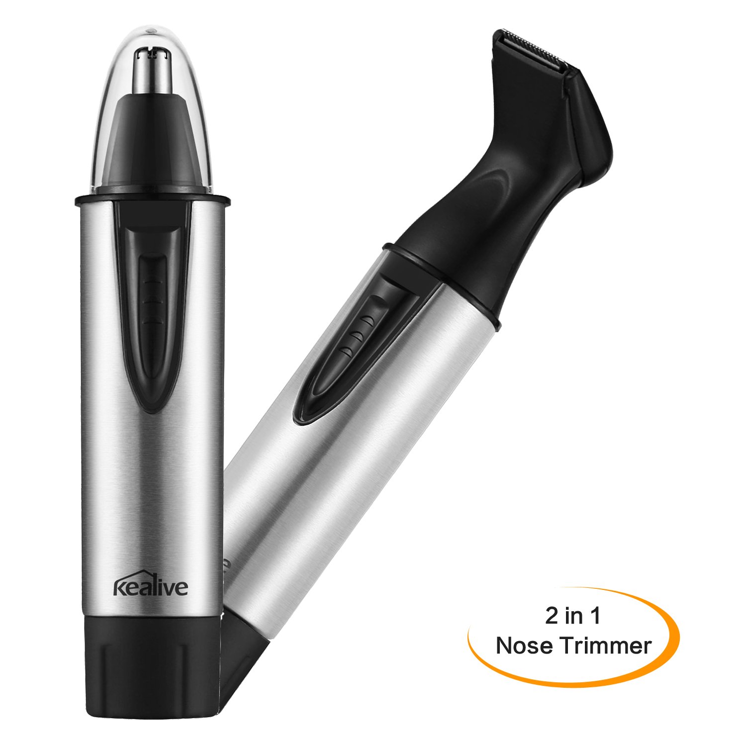 Nose & Ear Hair Trimmer, Nose Hair Trimmer with Professional Dual-edge Blades, Nose Trimmer with Vacuum Cleaning System