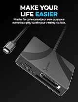 SABRENT CR-C4PM Memory Card Reader CFexpress Type B UHS-II SD Micro SD view 2