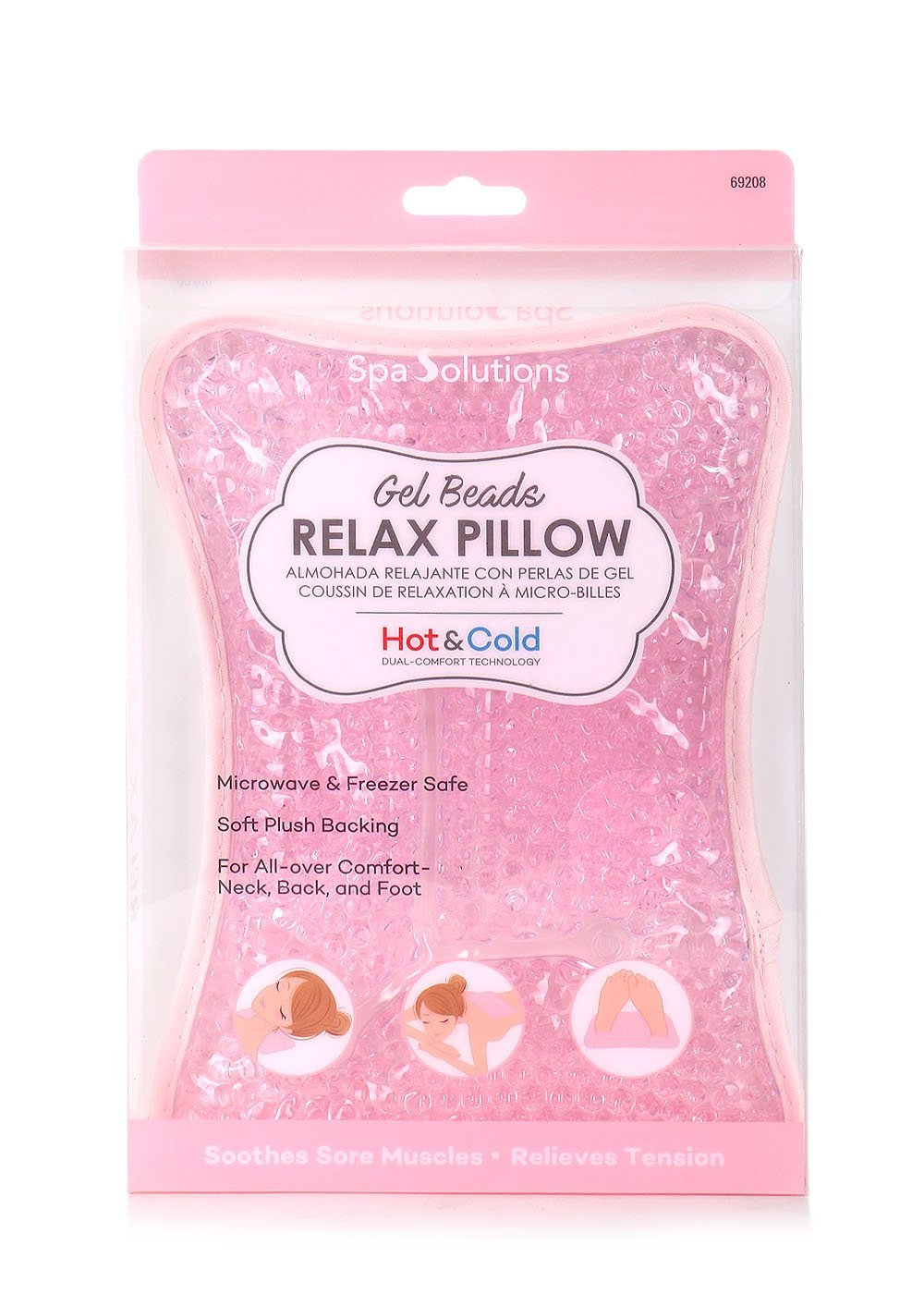 Amazon Com Cala Pink Gel Beads Relax Pillow Beauty