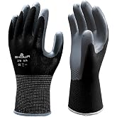 SHOWA 24 Pair Atlas 370 Black Work Gloves Size Medium 370BM-07 (2 Dozen)