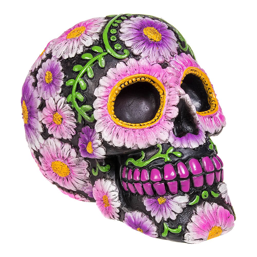 Nemesis Now Sugar Petal Skull 14.5cm, Pale Pink