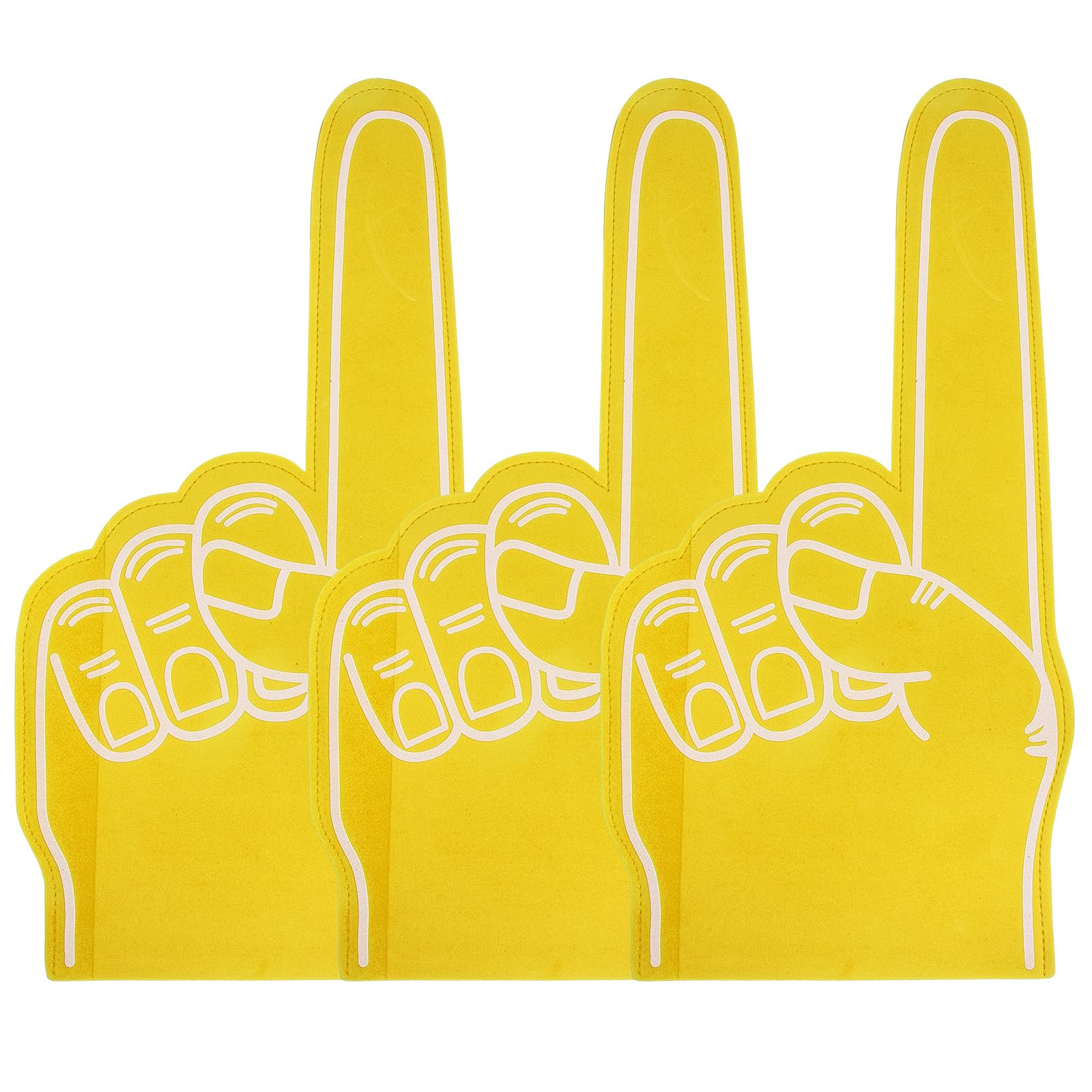 Toddmomy 3pcs Fingers Cheerleading Giant Cheer Hands Sports Events Cheerleader Props Competitions Games