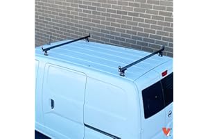 VANTECH 2 Bar Rack System for The Transit Connect 2010-13, NV200 or Chevy City Express Black