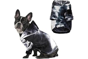 Mklhgty Tie Dye Dog Hoodie Puppy Sweater Sweatshirt, Cold Weather Coat Pet Clothes for Dog Cat