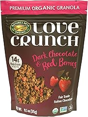 Love Crunch Dark Chocolate & Red Berries Granola, 11.5 oz (Pack of 1) | Fair Trade Italian Dark Chocolate, 14g Whole Grains, 