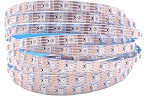 TOPXCDZ DC12V WS2815 (WS2812B/WS2813) RGB LED Pixels Strip Light Dual-Signal 1m/5m Individually Addressable LED 30/60/144 Pix