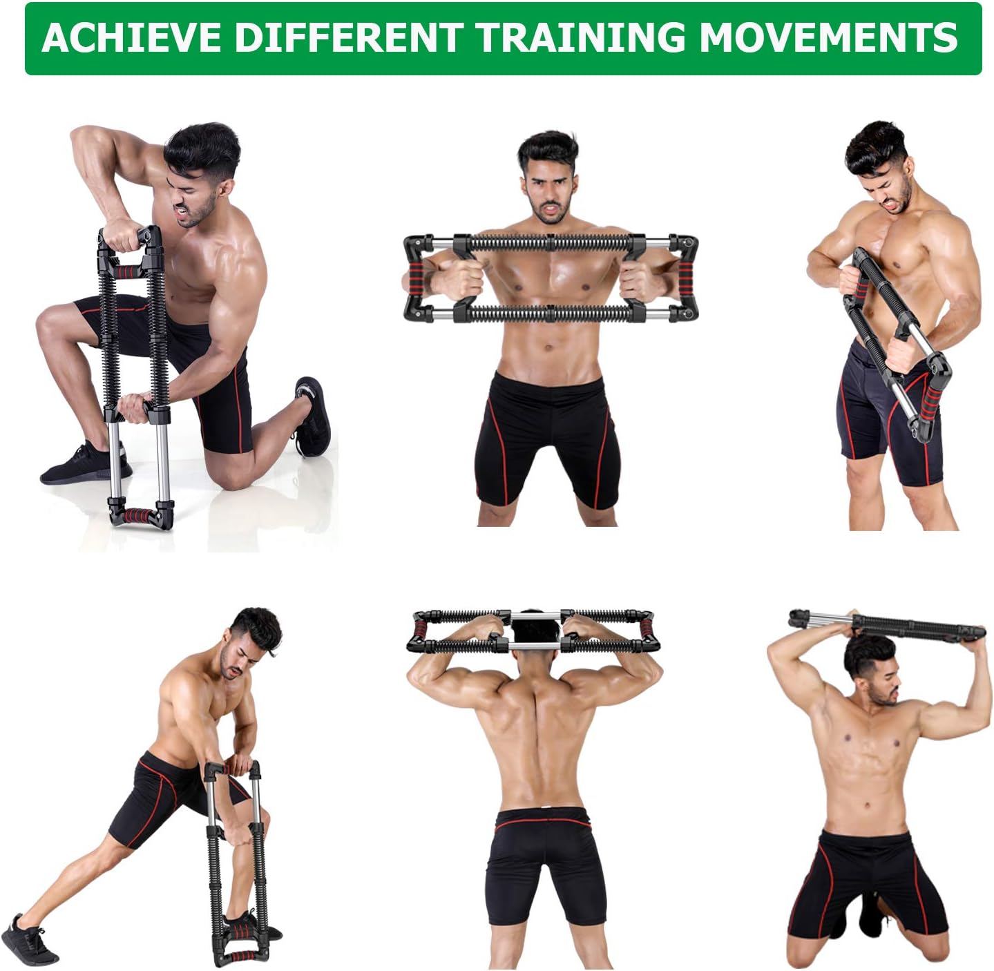 Push Down Bar Machine Home Workout Equipment for Upper Body Workout Chest Arm Fitness Pectoralis Deltoid Training Muscle Shoulder Strengthener 70-220LBS Double-layer Spring Resistance Exercise Gym Kit : Sports & Outdoors