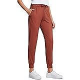 CRZ YOGA 4-Way Stretch Golf Joggers for Women, 27" Casual Travel Workout Pants, Lounge Athletic Sweatpants with Pockets