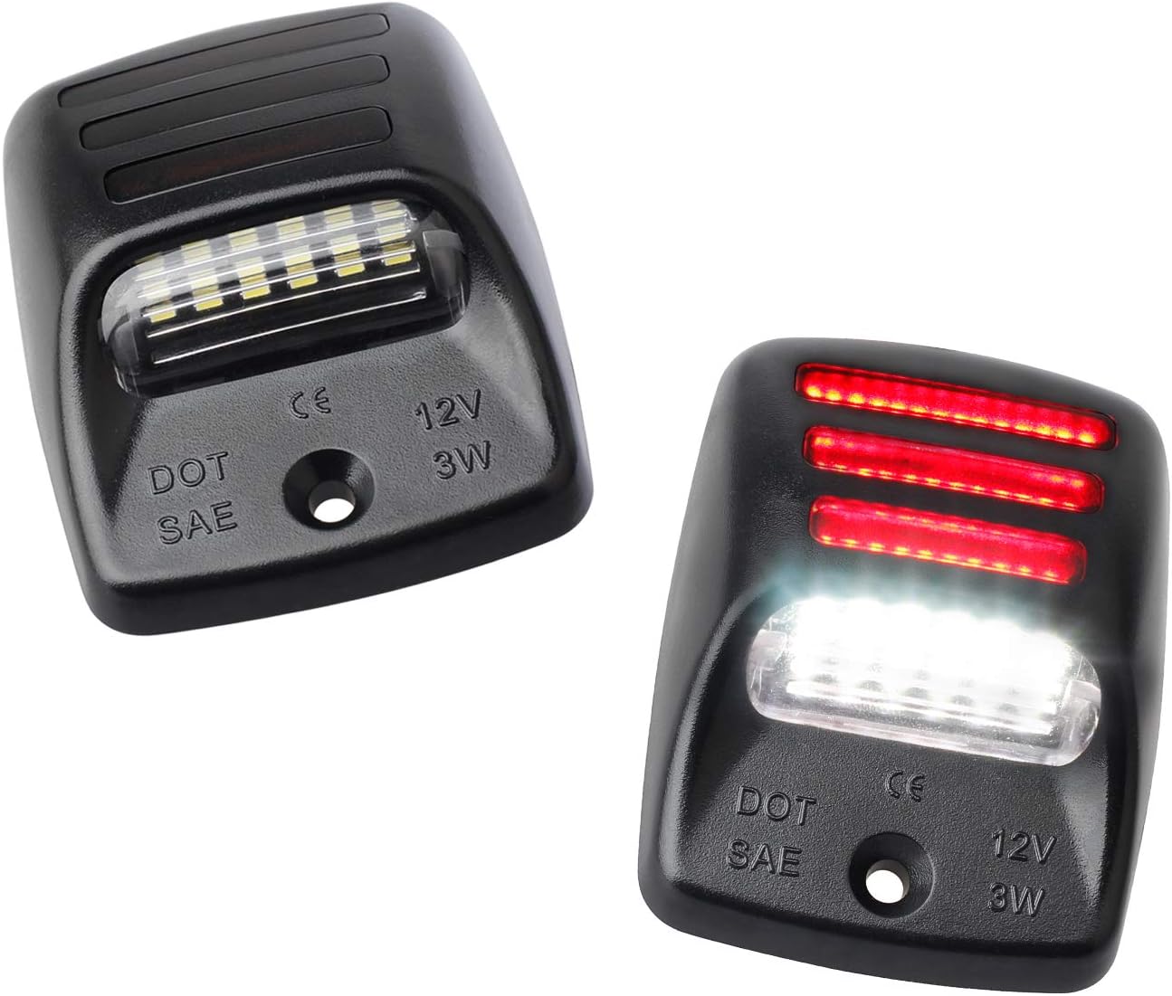 RUXIFEY LED License Plate Lights with Red OLED Neon Tube Compatible with Tacoma 2005 to 2015, Tundra 2000 to 2013