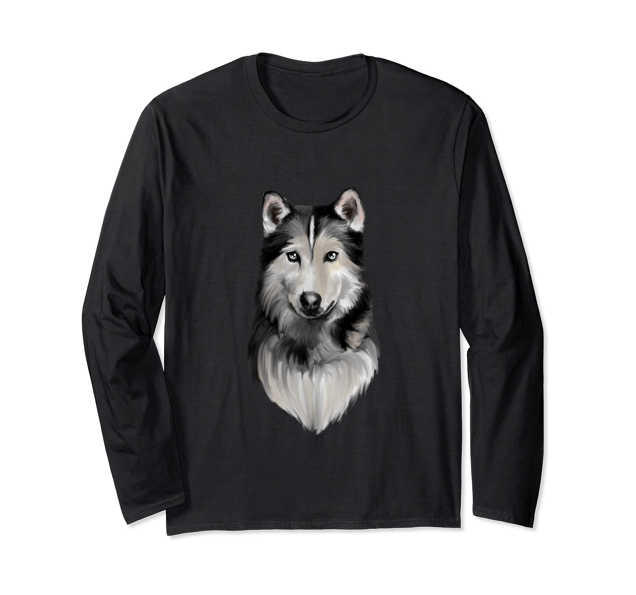 Siberian Husky Dog Lover Long Sleeve T-Shirt
