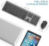 Seenda SK38 Wireless Keyboard and Mouse Set UK Full Size Numeric Keypad Black view 3