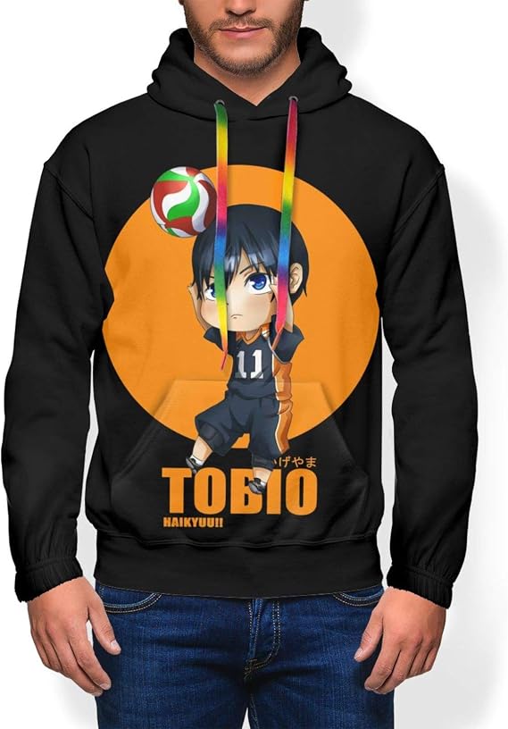 kageyama wearing hoodie