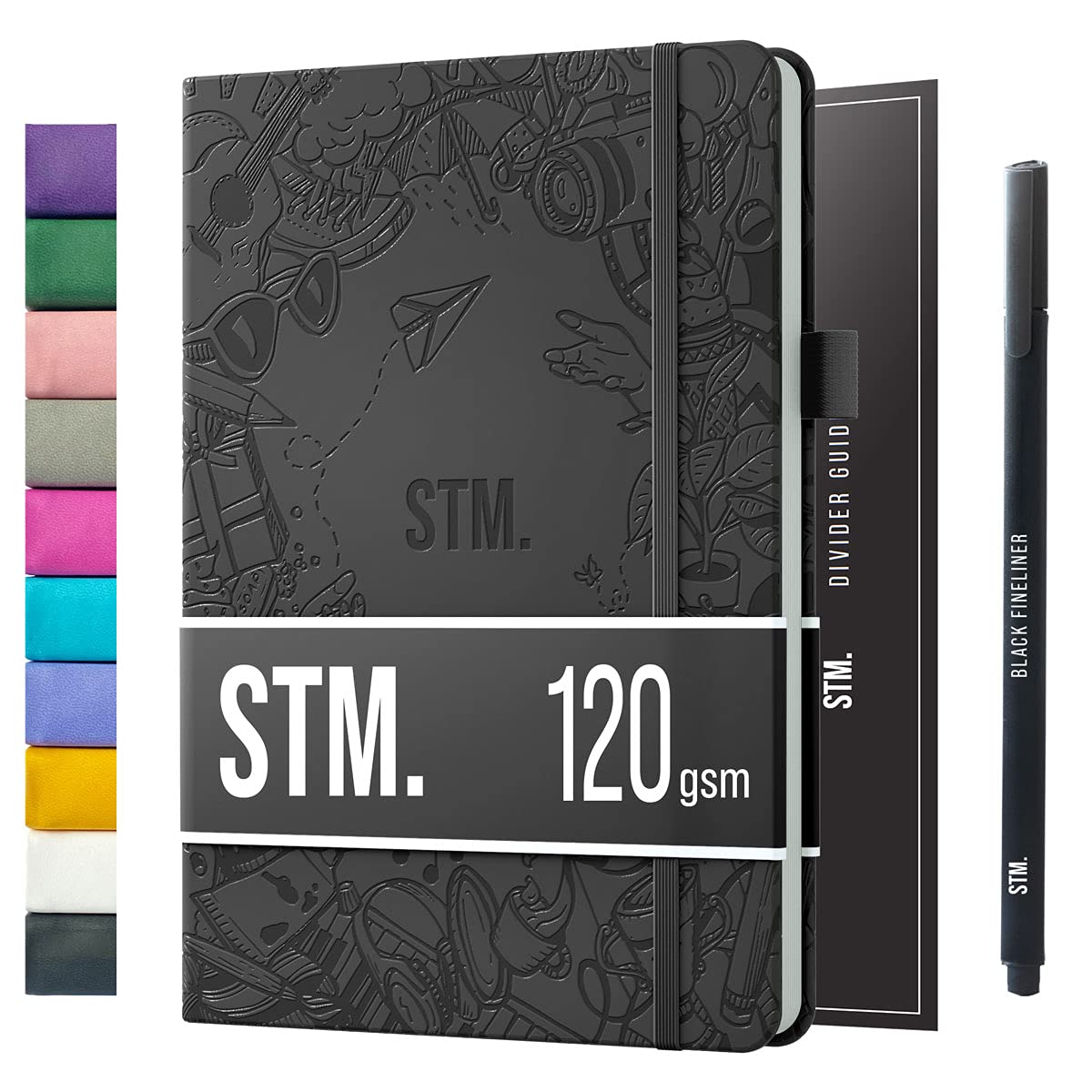 Bullet Dotted Journal Dot Grid Notebook | A5 Daily Journaling Notebooks for Personal Writing, Work, Women | 120gsm Thick Paper, Hard cover, Lay Flat Binding | 5x7 Journals Cuaderno Libretas de apuntes