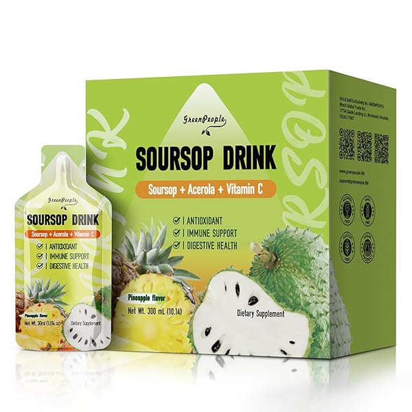 GREENPEOPLE SOURSOP & ACEROLA LIQUID SUPPLEMENT DRINK,SOURSOP BITTERS...