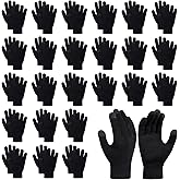 24 Pairs Winter Gloves Touch Magic Screen Gloves Stretchy Knit Cotton Gloves Bulk For Men Women Homeless Cold Weather