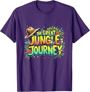 Retro The Great Jungle Journey Adventure Theme VBS Graphic T-Shirt