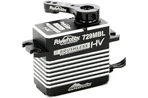 POWER HOBBIES Powerhobby 729MBL Hige Voltage Waterproof Brushless Steel Gear High Torque 565 OZ/Speed .085 @ 8.4v Servo with Aluminum Case