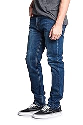 VICTORIOUS Men's Skinny Slim Fit Stretch Raw Denim