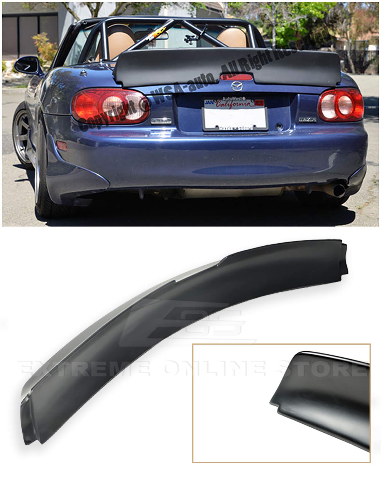 Replacement For 1999 2005 Mazda Miata Mx5 Nb Eos Rocket Bunny Style Fiberglass Primer Black Rear Trunk Lid Wing Spoiler Buy Online In Guernsey At Guernsey Desertcart Com Productid 53071011