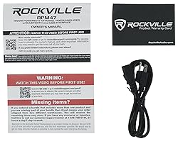 Rockville RPM47 1800w Powered 5 Channel Mixer