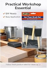 Rustins Poly Foam Brushes Professional Grade Paint Applicators view 2