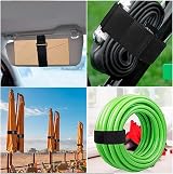 YHQZ 5m Adjustable Cable Straps with 25 Buckles Hook Loop Black view 4