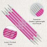 KnitPro Zing Double Pointed Needles 6" 5.00mm - Aluminium DPNs view 2