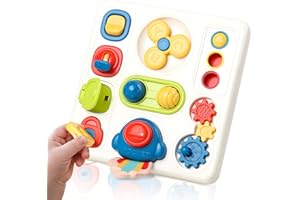 1 Year Old Boy Toys - Montessori Toys Busy Board for 1 Year Old, 1 2 Year Old Girl Toy Toddler Baby Sensory Toy With Music Li