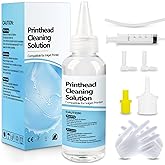 Printhead Cleaning Kit Work for Epson Printer Cleaning Kit for HP Canon, Printer Head Cleaner for Inkjet Printers, Print Head Cleaning Kits Printhead Cleaner Solution for Flushing Printer Nozzle 100ML