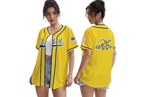 KPOP Women Funny Baseball Jersey Baseball Fan Shirt Baseball Mama Graphic Button Down Tops