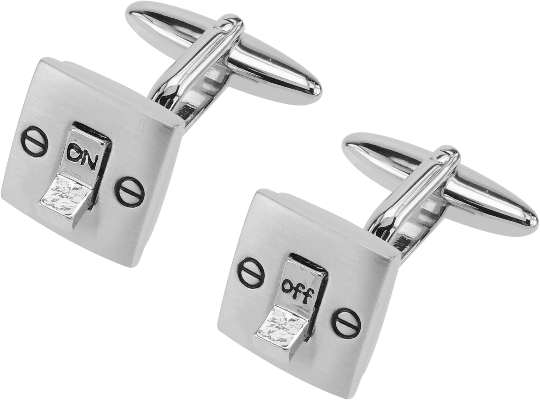 CUFF IT Novelty Cufflinks Light Switch ON and Off with Gift Box