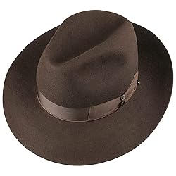 Borsalino Broadbrimmed Bogart Hat Women/Men Brown 7