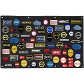 AOUTACC Tactical Patch Display Panel, Hook &amp; Loop Patch Panel,Tactical Patch Holder Board for Army Uniform Hook and Loop Badges