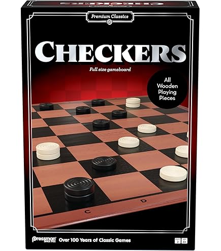 Amazon.com: Family Classics Checkers - With Folding Board and