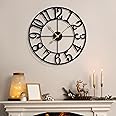 Amazon.com: LEIKE Large Wall Clocks,Silent,Non Ticking,Battery Operated ...