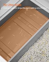 Feandrea Hidden Cat Litter Box with Hood and Slide-Out Tray 15 kg Max Load view 3