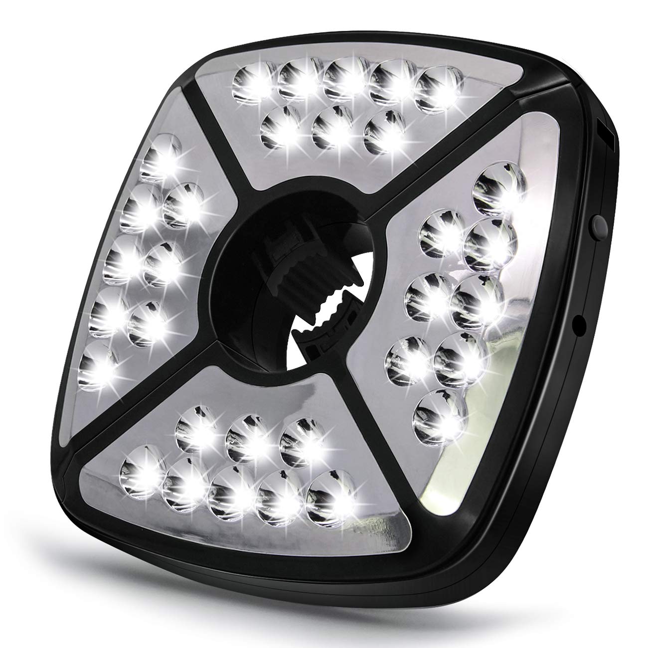 CREATIVE DESIGN Patio Umbrella Lights, 32 LED Umbrella Lights 2 Modes Rechargeable Patio Light for Patio Umbrella Camping Tents and Other Outdoor Use