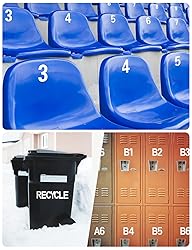 Seloom 148 PCS 3" Reflective Mailbox Numbers