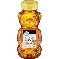 Amazon Brand - Happy Belly Clover Honey, 12 Ounce